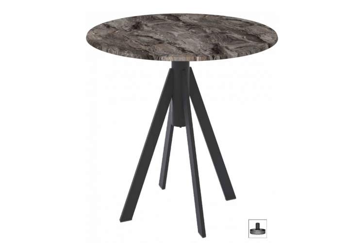 Стол обеденный Fuoz Werzalit Fantasy Genart черный, сидней