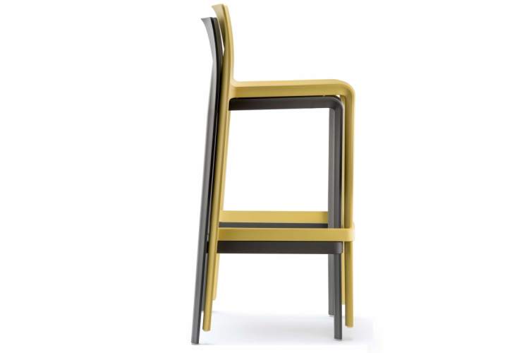 Стул пластиковый барный Volt PEDRALI желтый-6