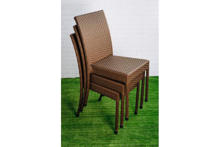 Стул плетеный Dove ReeHouse коричневый люкс-4