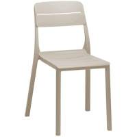 Стул пластиковый Cassia Bistrot Nardi бежевый