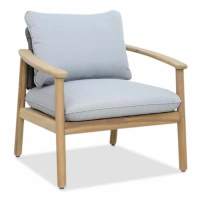 Лаунж-кресло деревянное с подушками Freeport Tagliamento розово-серый, угольный, серый