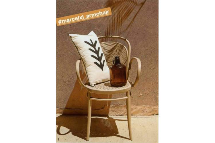 Кресло пластиковое Marcel XL Siesta Contract бежевый-4