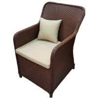 Кресло плетеное с подушками Barcelona Tagliamento светло-коричневый, бежевый