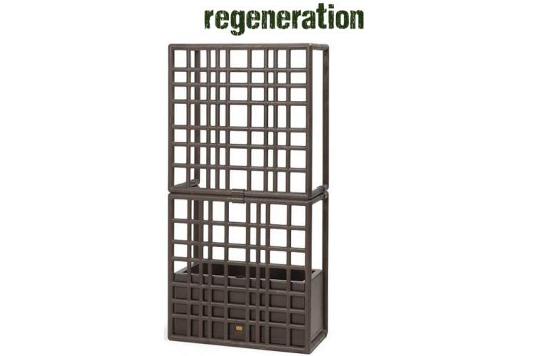 Кашпо пластиковое модульное Sipario 2 Nardi терра