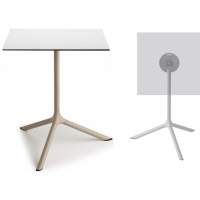 Стол ламинированный обеденный складной Tripe Maxi Folding Scab Design тортора, белый