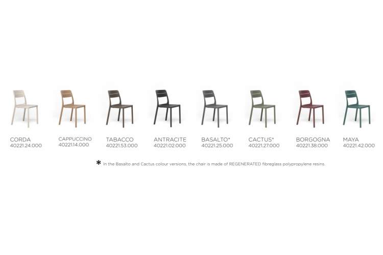 Стул пластиковый Cassia Bistrot Nardi бежевый-2