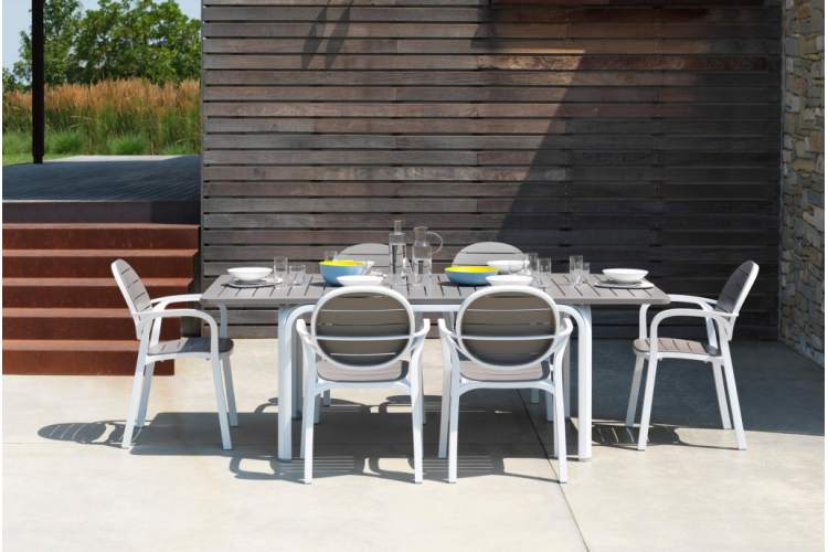 Кресло пластиковое Palma Nardi белый, тортора-4