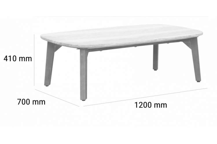 Столик кофейный Mali Tagliamento натуральный-1