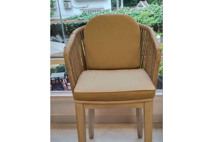 Подушка на спинку для кресла Flores Tagliamento натуральный-6