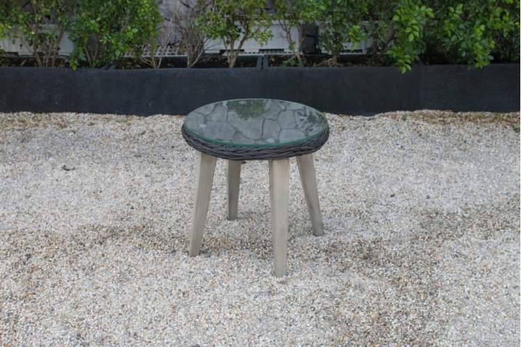 Комплект плетеной мебели Jura Tagliamento серый, натуральный-4