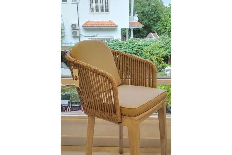 Подушка на спинку для кресла Flores Tagliamento натуральный-7