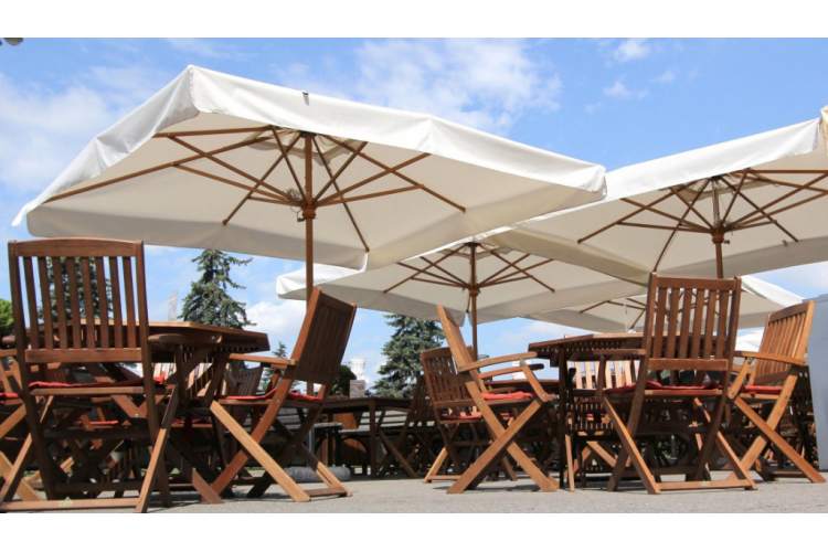 Зонт профессиональный 3х3 м Palladio Standard Scolaro натуральный, слоновая кость-8