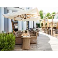 Зонт профессиональный Palladio Braccio Scolaro имитация ироко, слоновая кость