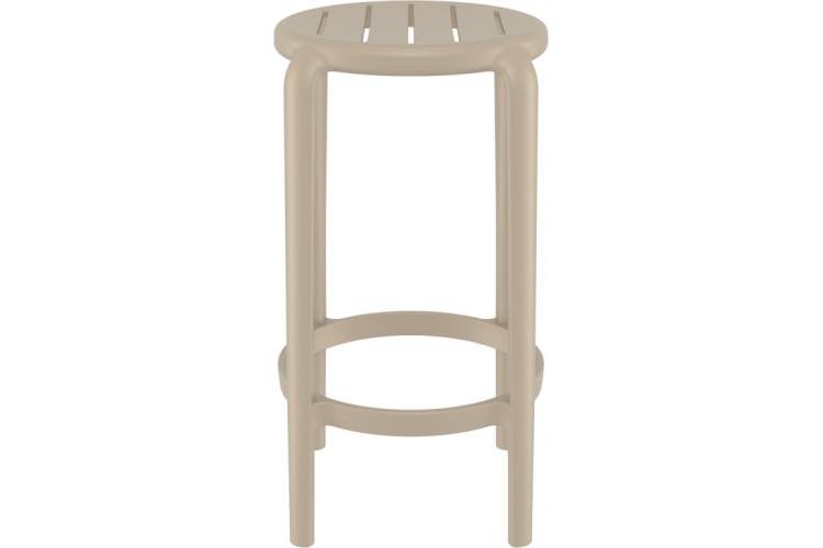 Табурет пластиковый полубарный Tom Bar 65 Siesta Contract бежевый-6