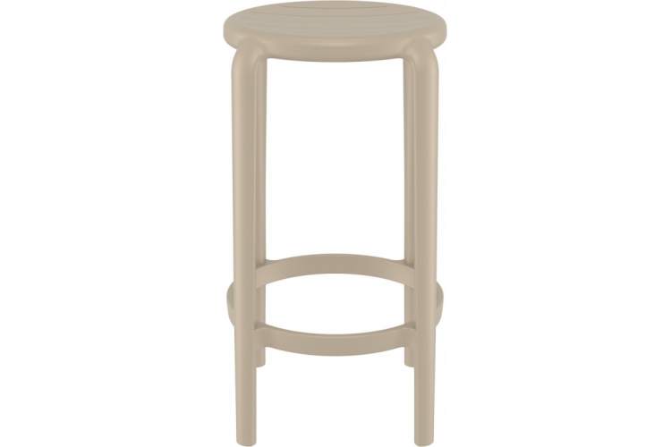 Табурет пластиковый полубарный Tom Bar 65 Siesta Contract бежевый-7