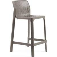 Стул пластиковый полубарный Net Stool Mini Nardi тортора Стул пластиковый полубарный Net Stool Mini Nardi тортора