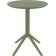 Стол пластиковый складной Sky Folding Table Ø60 Siesta Contract оливковый