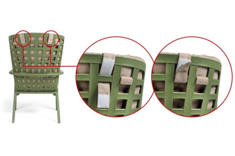 Подушка-подголовник для лаунж кресла Folio Nardi серый-4