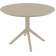 Стол пластиковый Sky Table Ø105 Siesta Contract бежевый
