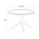 Стол пластиковый Sky Table Ø105 Siesta Contract бежевый