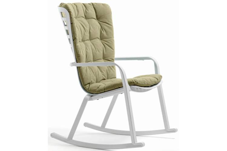 Кресло-качалка пластиковое Folio Nardi белый-4