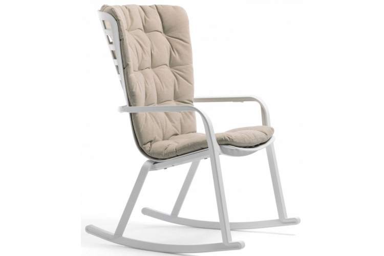 Кресло-качалка пластиковое Folio Nardi белый-3
