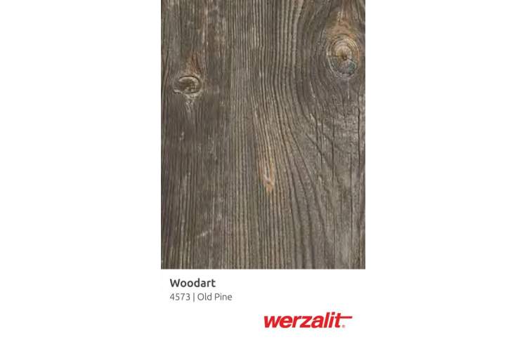 Стол обеденный Fuoz Werzalit Bistroart Genart черный, золотой, состаренная сосна-4