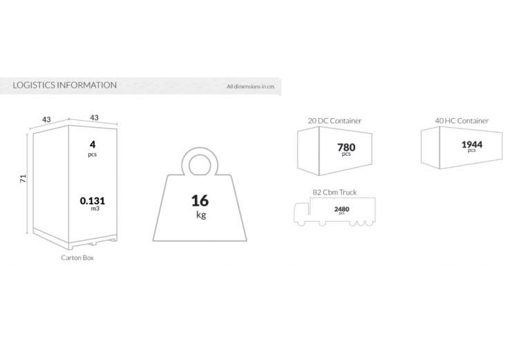 Табурет пластиковый полубарный Tom Bar 65 Siesta Contract оливковый-4