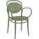 Кресло пластиковое Marcel XL Siesta Contract оливковый