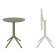 Стол пластиковый складной Sky Folding Table Ø60 Siesta Contract оливковый