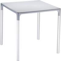 Стол пластиковый Mango Alu Siesta Contract серебристый