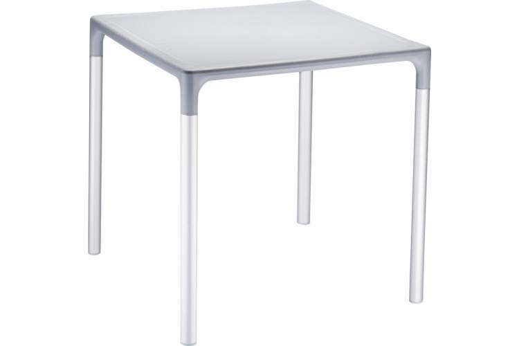 Стол пластиковый Mango Alu Siesta Contract серебристый