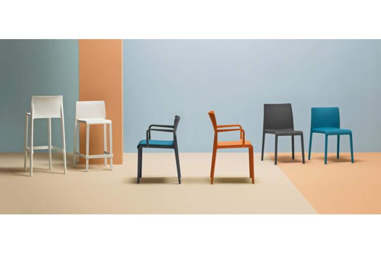 Стул пластиковый Volt PEDRALI оранжевый-6