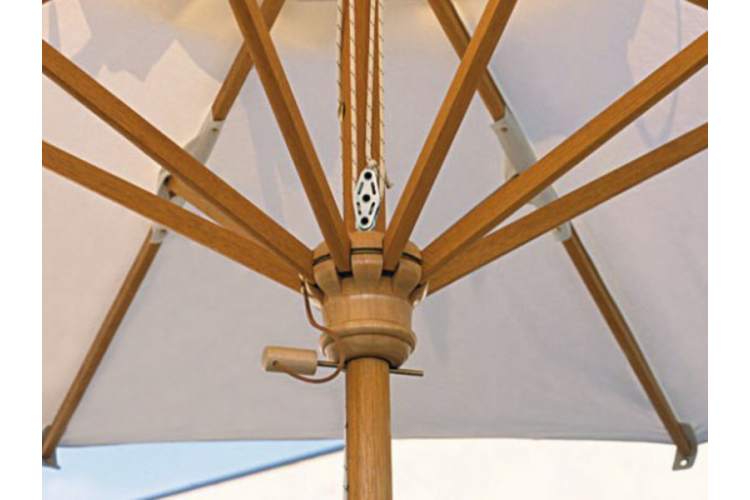 Зонт профессиональный диаметром 2.5 м Palladio Standard Scolaro натуральный, слоновая кость-3