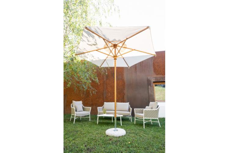 Зонт профессиональный диаметром 2.5 м Palladio Standard Scolaro натуральный, слоновая кость-6