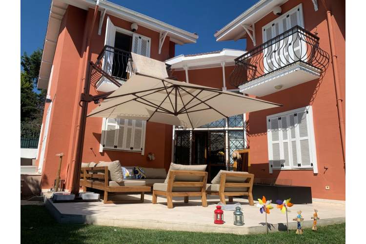 Зонт профессиональный 3х3 м Banana Plus THEUMBRELA SEMSIYE EVI коричневый, бежевый-8