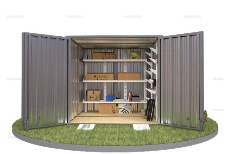 Хозблок SKOGGY секционный с плоской крышей 2 х 2 м-10