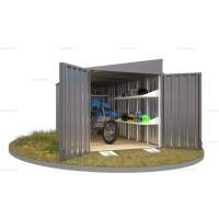 Сарай (хозблок) Контейнер SKOGGY секционный с односкатной крышей 4 х 2 м