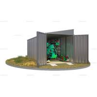 Контейнер SKOGGY секционный с односкатной крышей 6 х 2 м