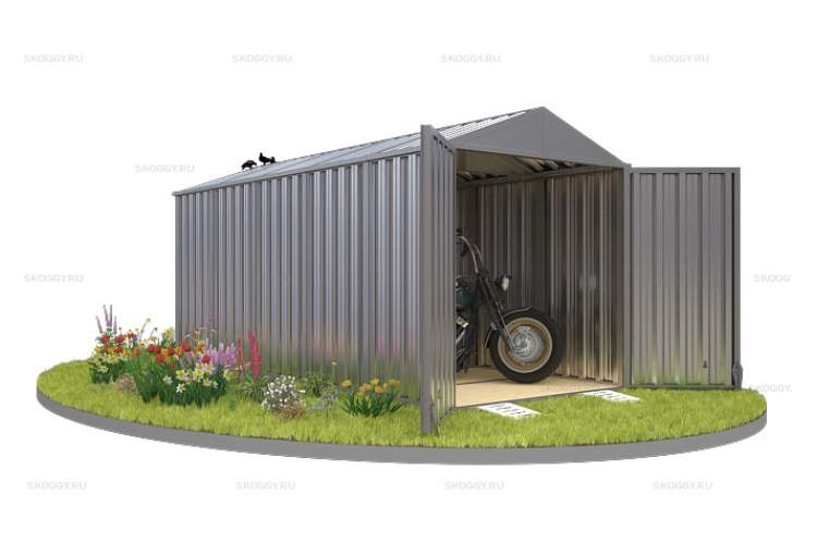 Контейнер SKOGGY секционный с двускатной крышей 5 х 2 м-3