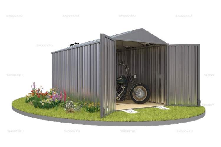 Контейнер SKOGGY секционный с двускатной крышей 5 х 2 м