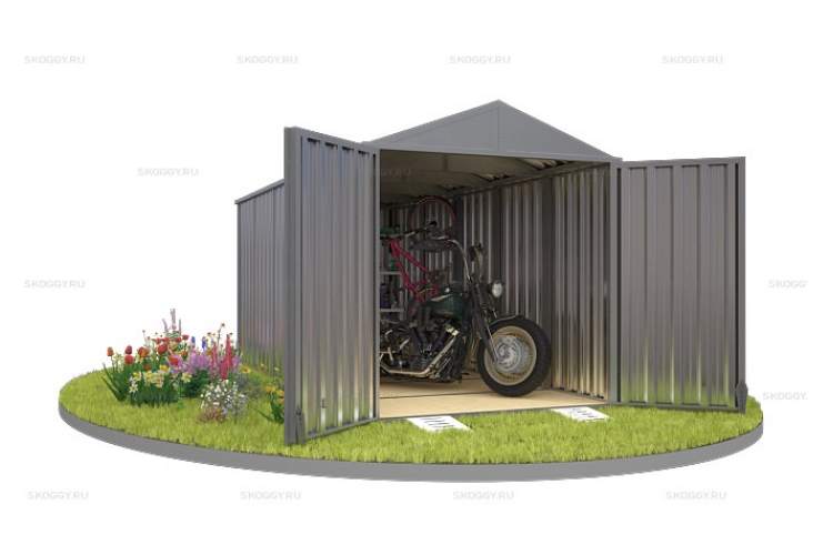Контейнер SKOGGY секционный с двускатной крышей 5 х 2 м-6