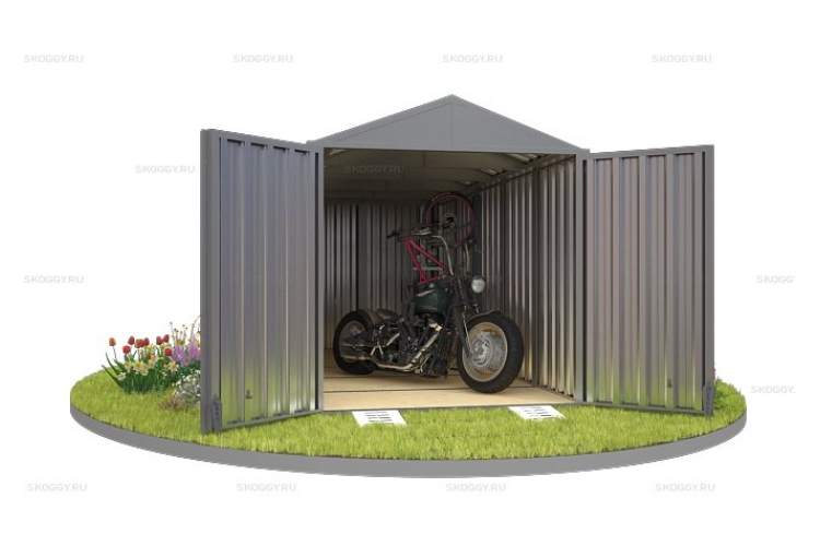 Контейнер SKOGGY секционный с двускатной крышей 5 х 2 м-8