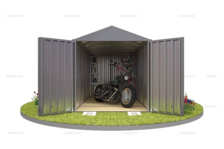 Контейнер SKOGGY секционный с двускатной крышей 5 х 2 м-10