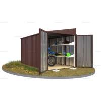 Контейнер SKOGGY секционный с односкатной крышей 4 х 2 м