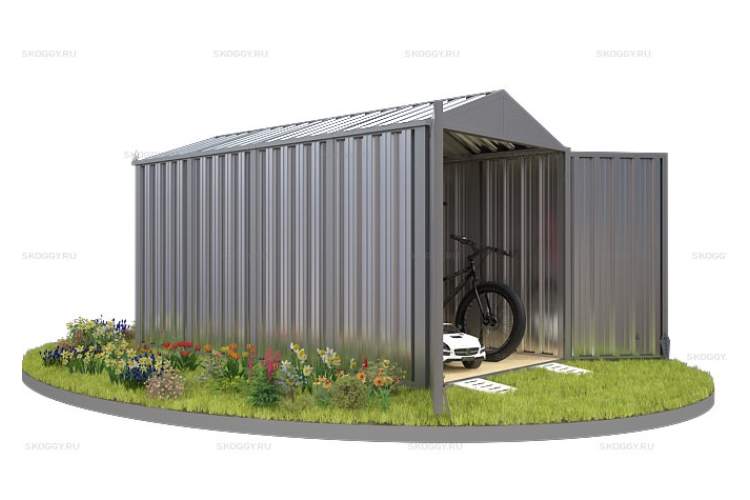 Контейнер SKOGGY секционный с двускатной крышей 4 х 2 м-1
