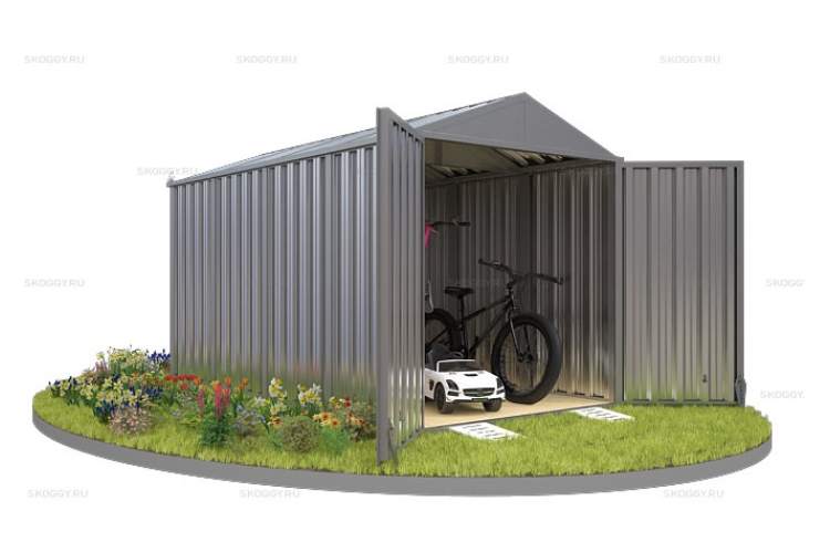 Контейнер SKOGGY секционный с двускатной крышей 4 х 2 м-3