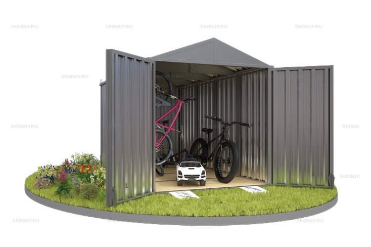 Контейнер SKOGGY секционный с двускатной крышей 4 х 2 м-6