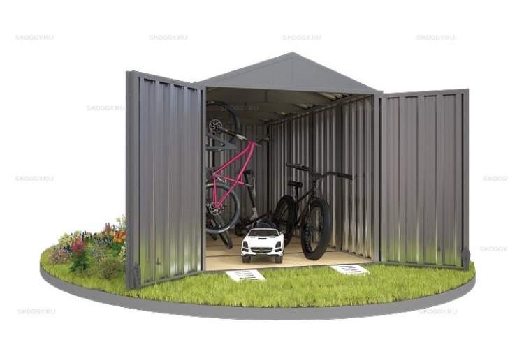Контейнер SKOGGY секционный с двускатной крышей 4 х 2 м-7