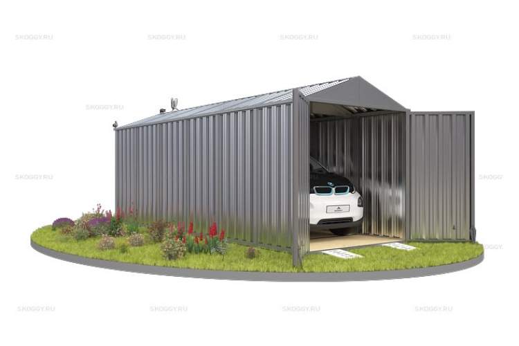 Контейнер SKOGGY секционный с двускатной крышей 6 х 2 м-3